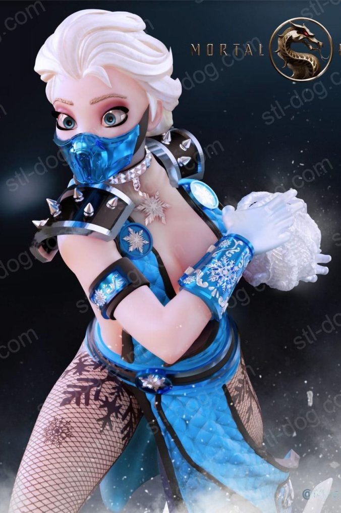 冰雪奇缘 艾莎 (Elsa Sub-Zero) 3D打印图纸